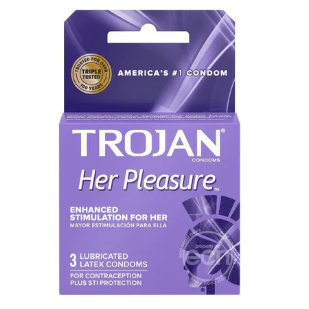 Preservativo Trojan Her Pleasure 3 Unid